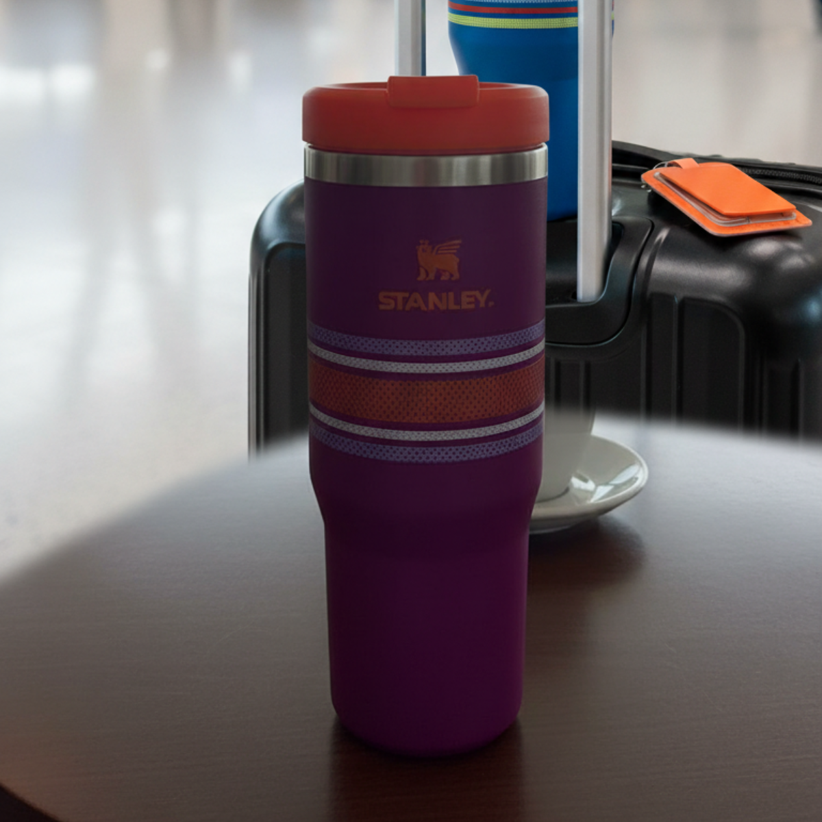 IceFlow Flip Straw Tumbler 30 OZ - Purple