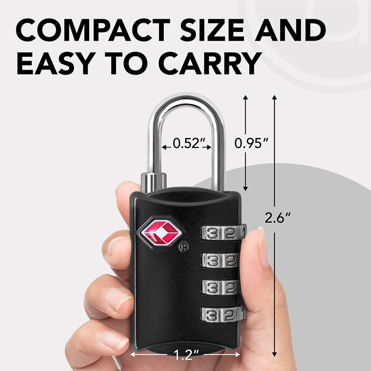 TSA Approved 4-Digit Combination Lock
