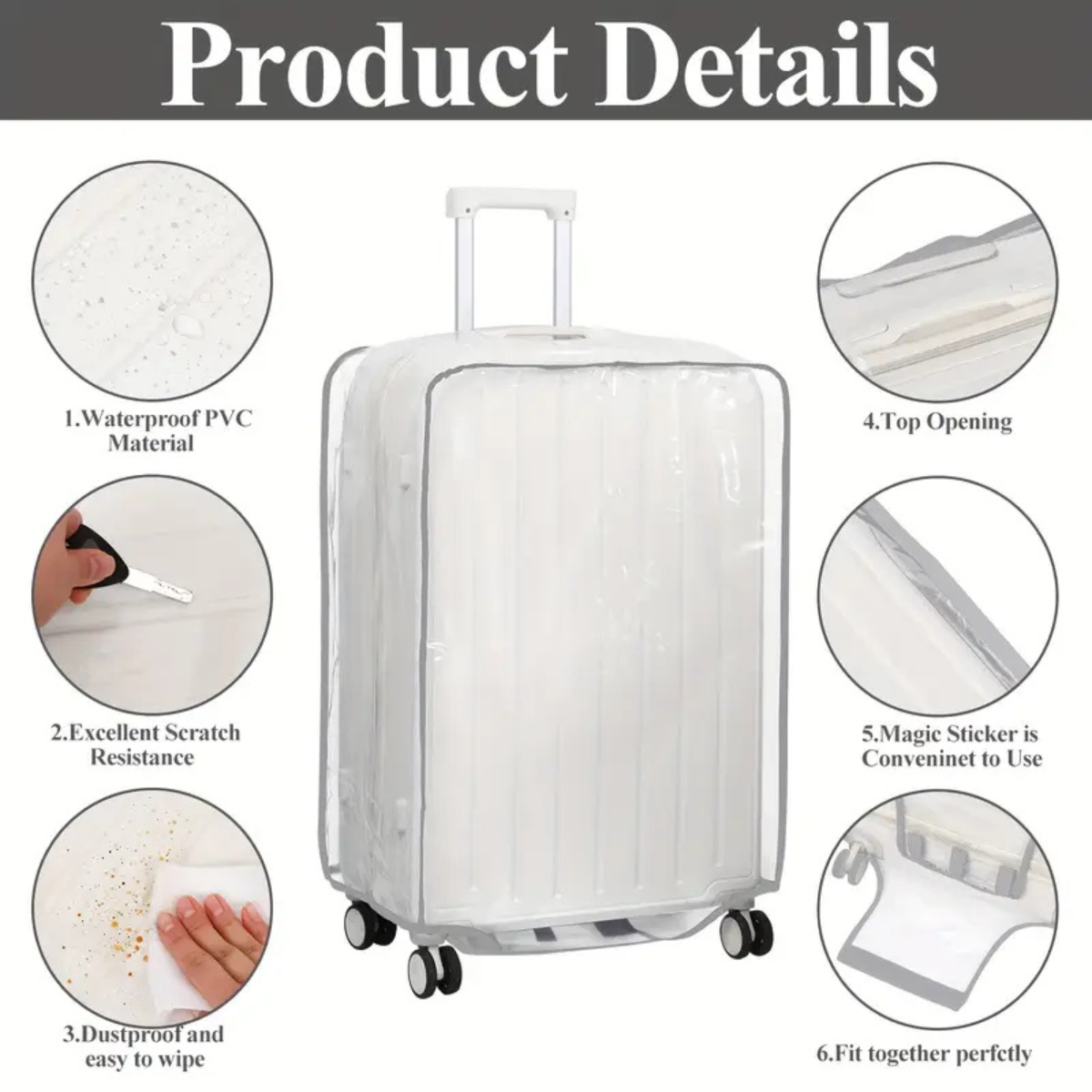 Luggage Cover PVC Transparent Protector