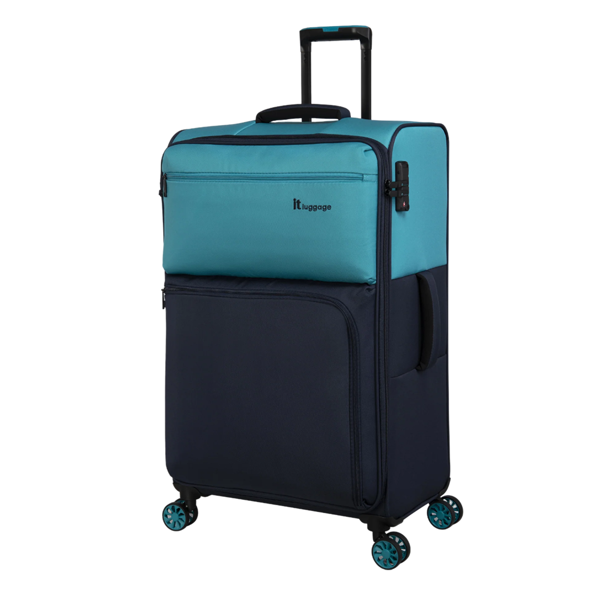 IT Luggage Duo-Tone stylish luggage set in Capri Breeze and Dress Blues