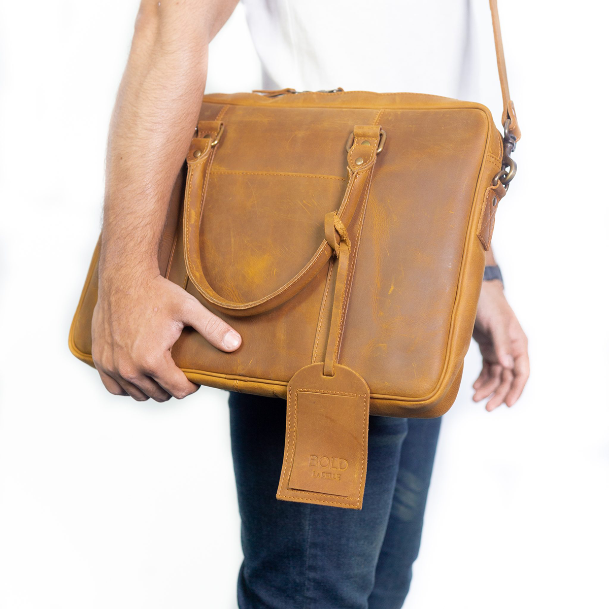 Leather Messenger Bag