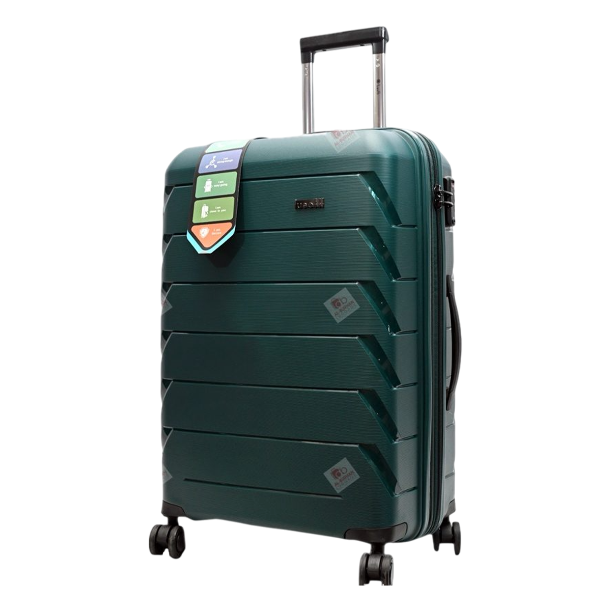 Lusetti lightweight cabin luggage with spinner wheels