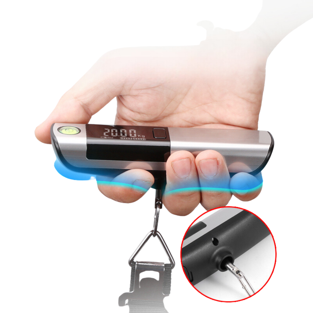 Digital Luggage Scale with Measuring Tape