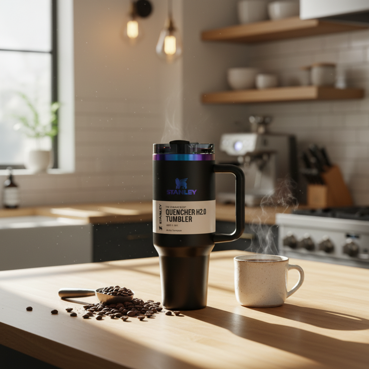 Quencher H2.0 Flowstate Tumbler 40 OZ - Black Chroma