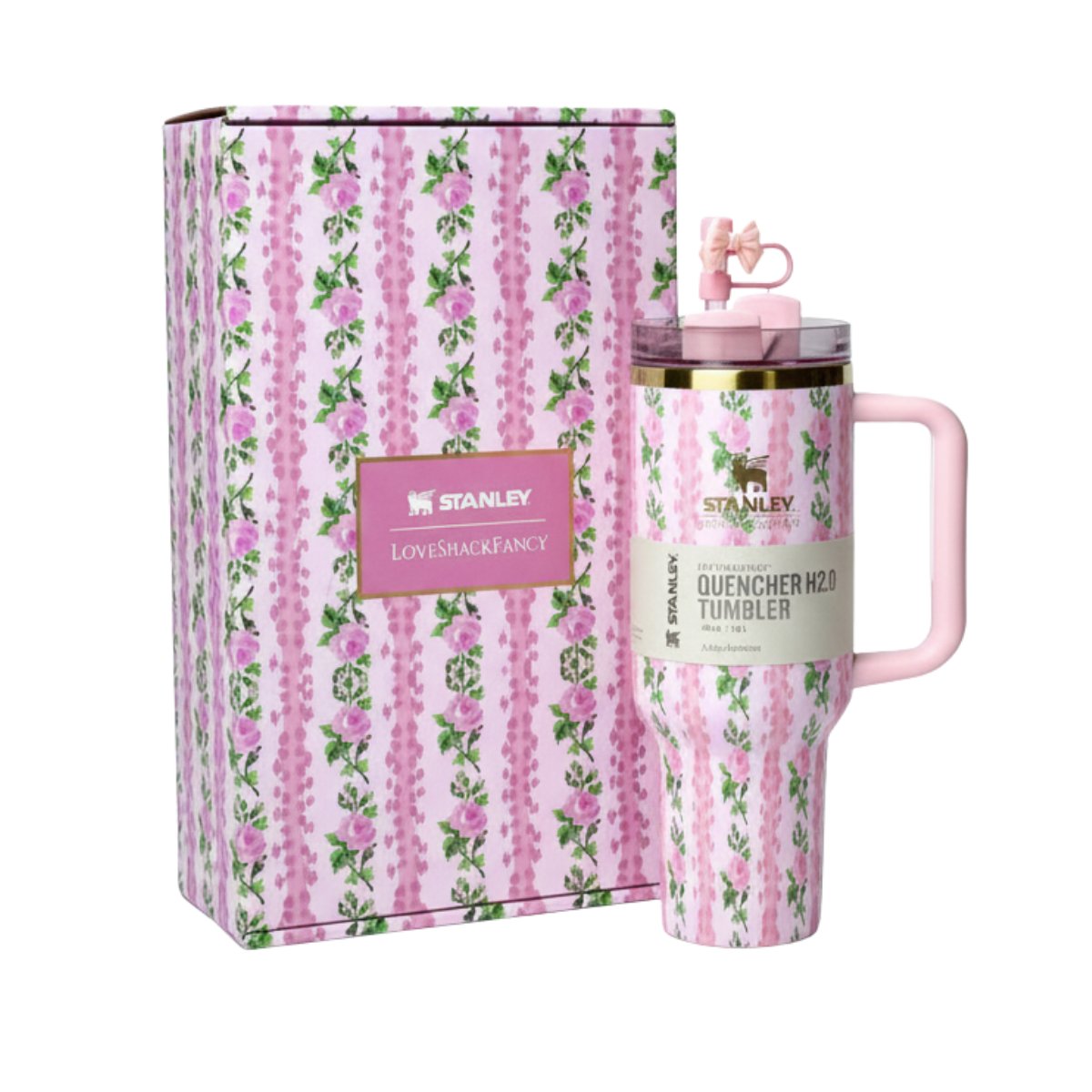 Love Shack Fancy Quencher H2.0 Flowstate Tumbler 40 OZ - Blooming Heirloom