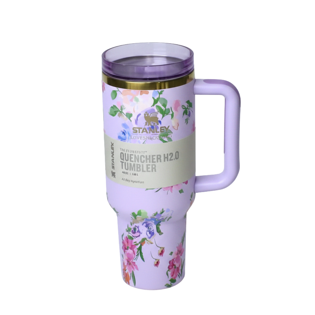 Love Shack Fancy Quencher H2.0 Flowstate Tumbler 40 OZ - Happy Thoughts
