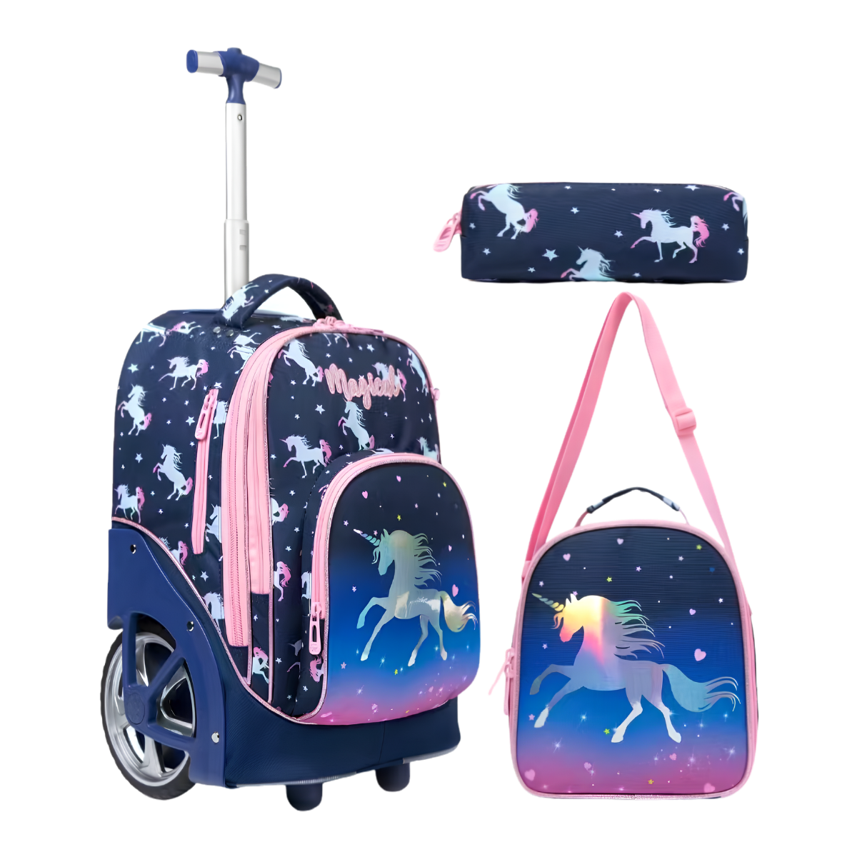 Kids School Rolling Backpack Kit