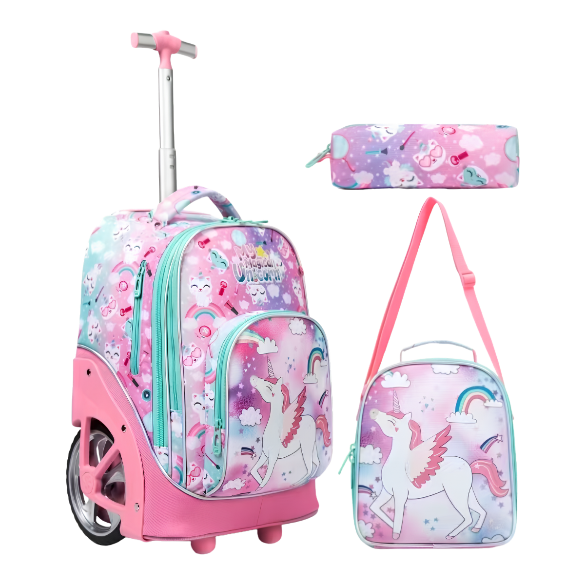Kids School Rolling Backpack Kit