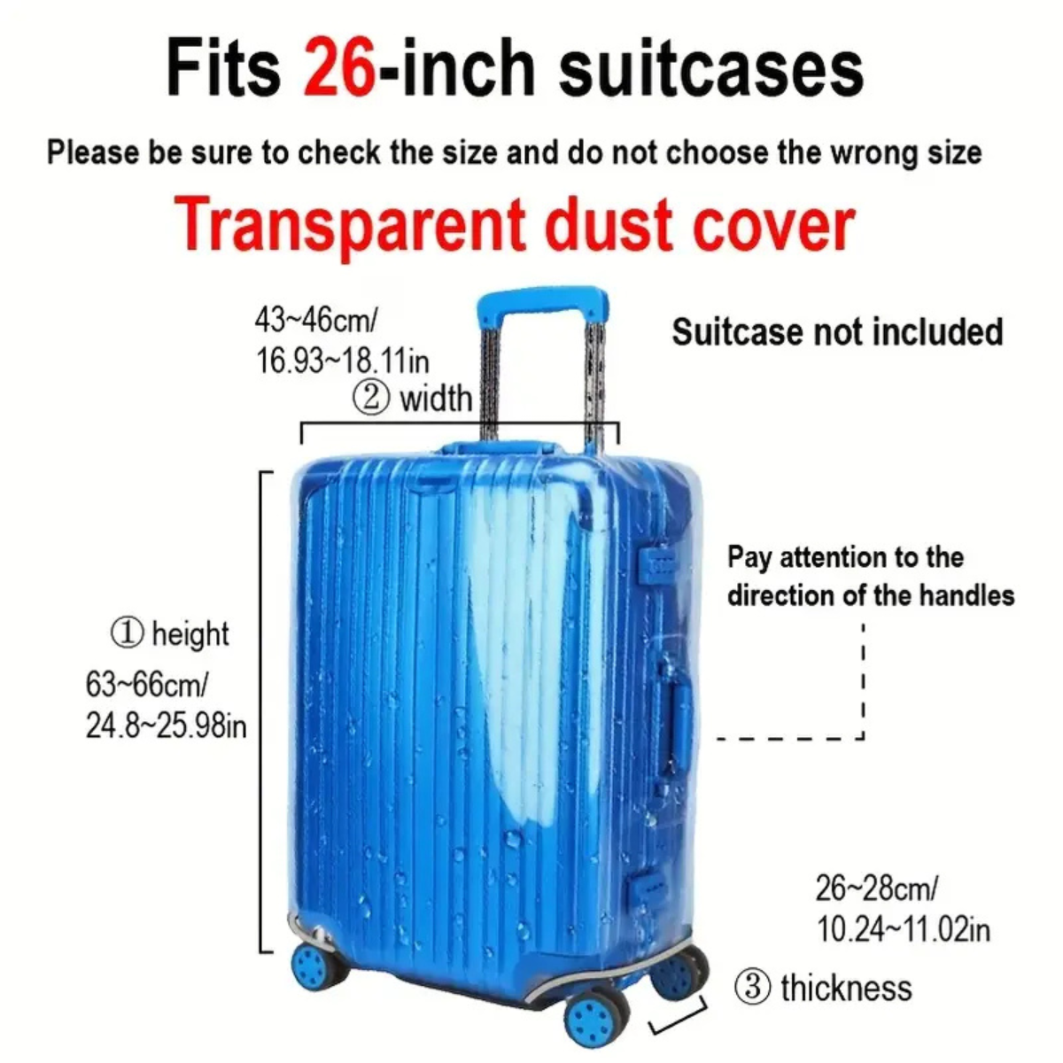 Luggage Cover PVC Transparent Protector