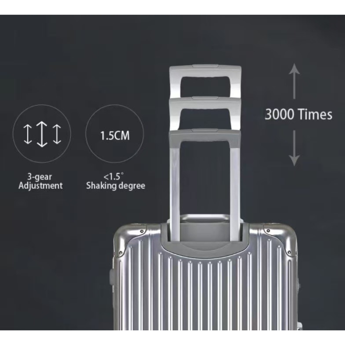 Luma Aluminium Luggage Trolley