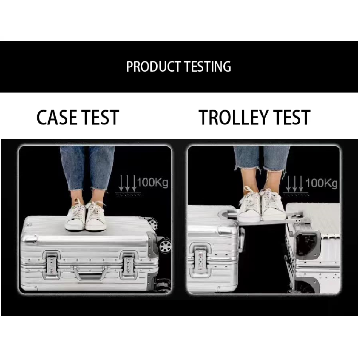 Luma Aluminium Luggage Trolley