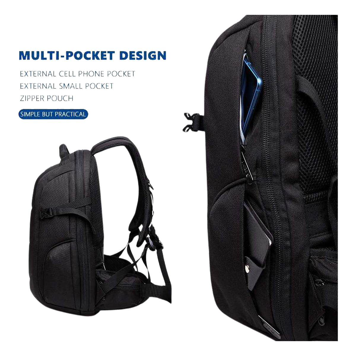 Alpine Ozuko USB Slot Laptop Backpack 18"