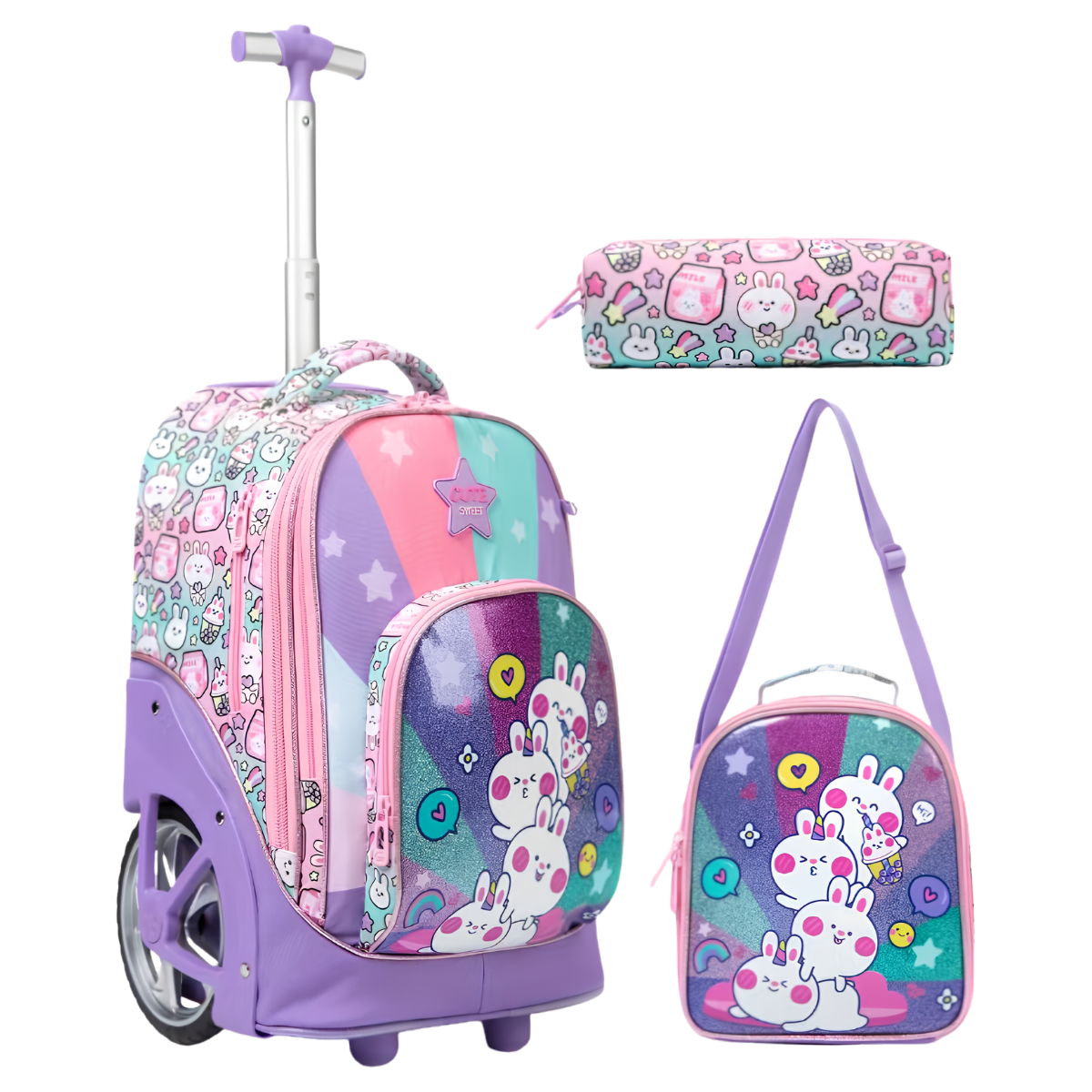 Kids School Rolling Backpack Kit